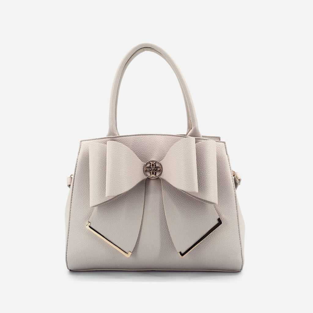 Poppy Bowtie Structured Top Handle Spring Shoulder Bag
