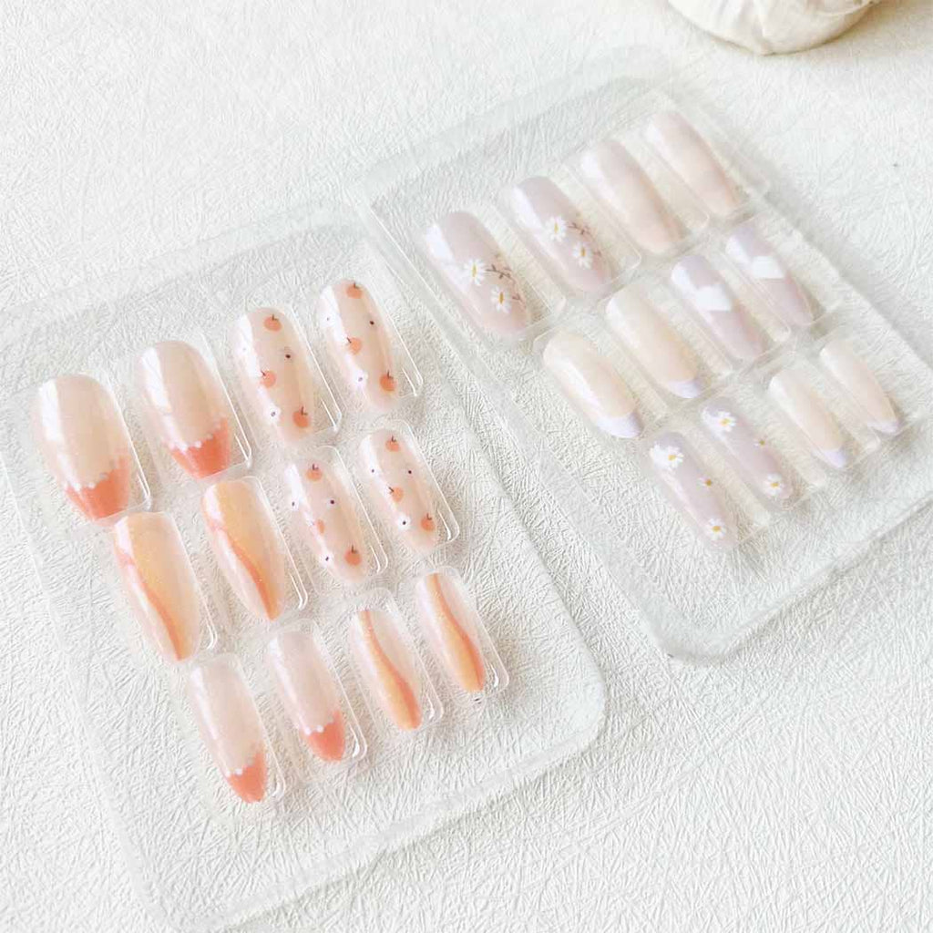 Soft Design Decorated Press on  Nails