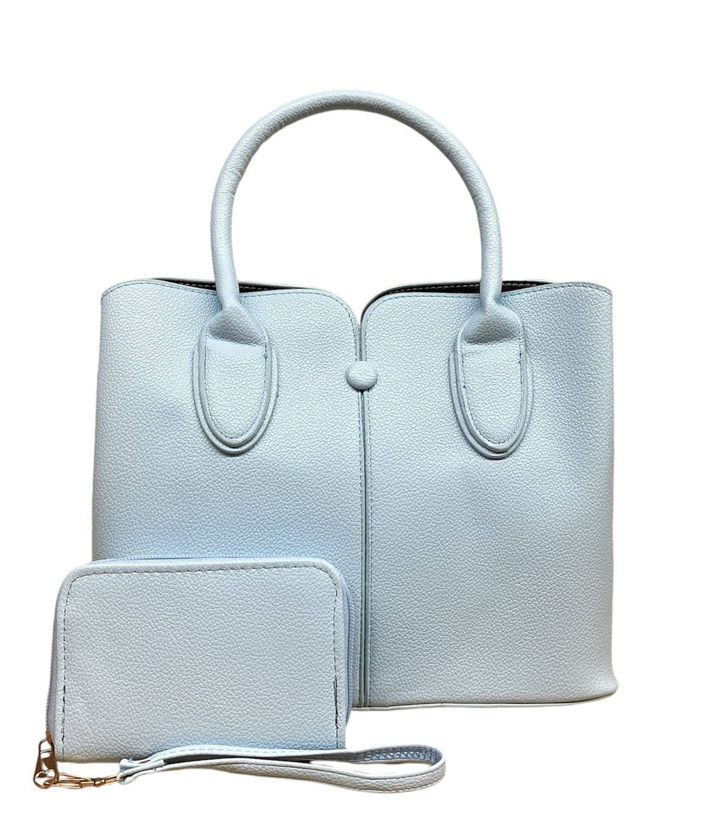 2-Piece Tall Tote Bag Set - Work Purse & Pouch