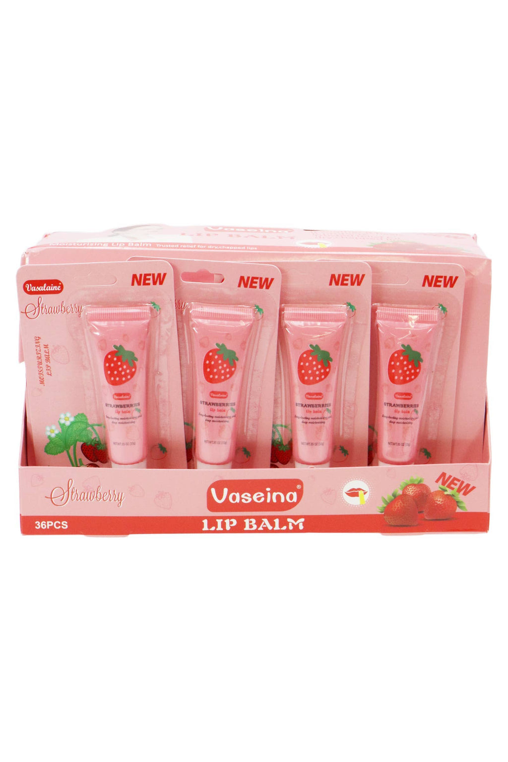 Strawberry Scented Gel Lip Balm Squeeze Tube -