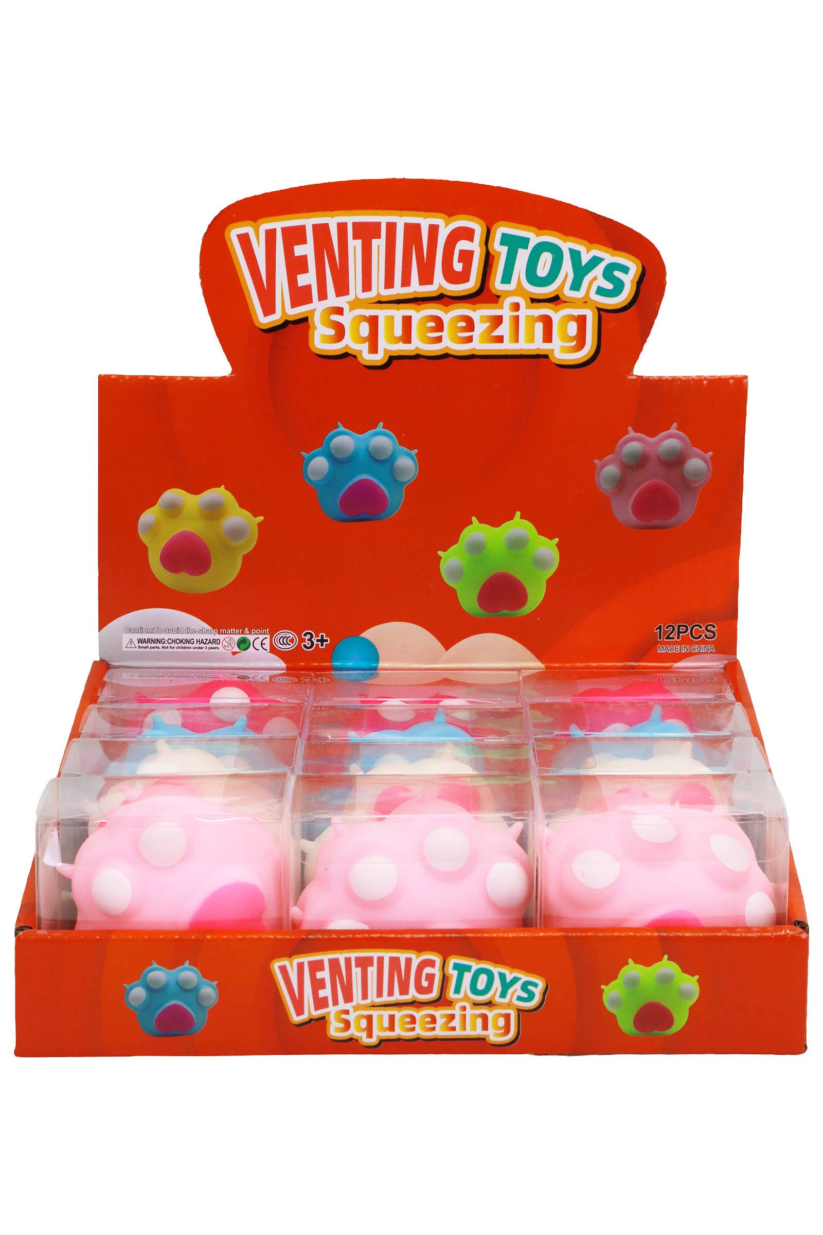 Pastel Bear Cat Animal Paws Fluffy Slime Filled Squishy