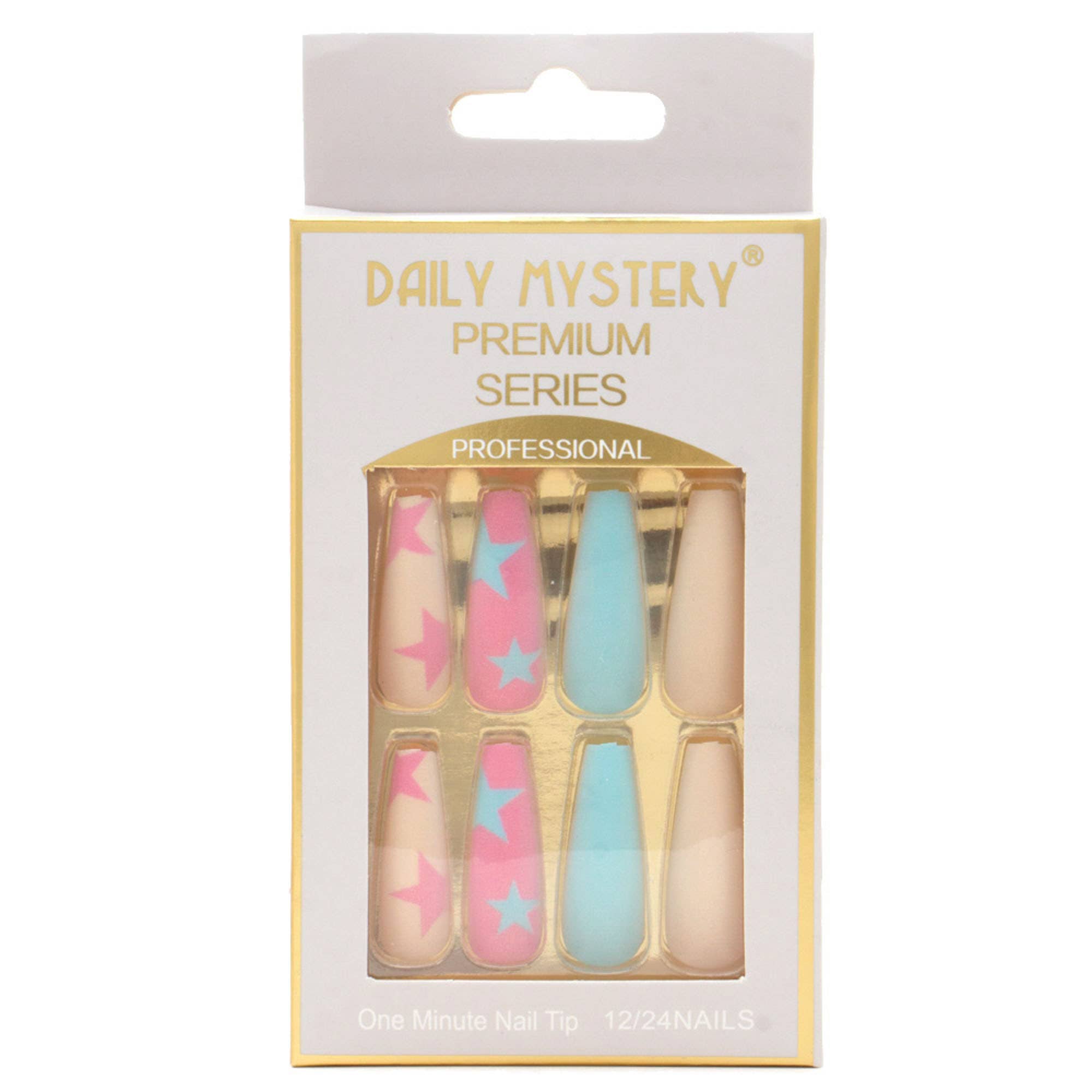 STAR PATTERN PATTERN NAIL TIPS, JBS 0026
