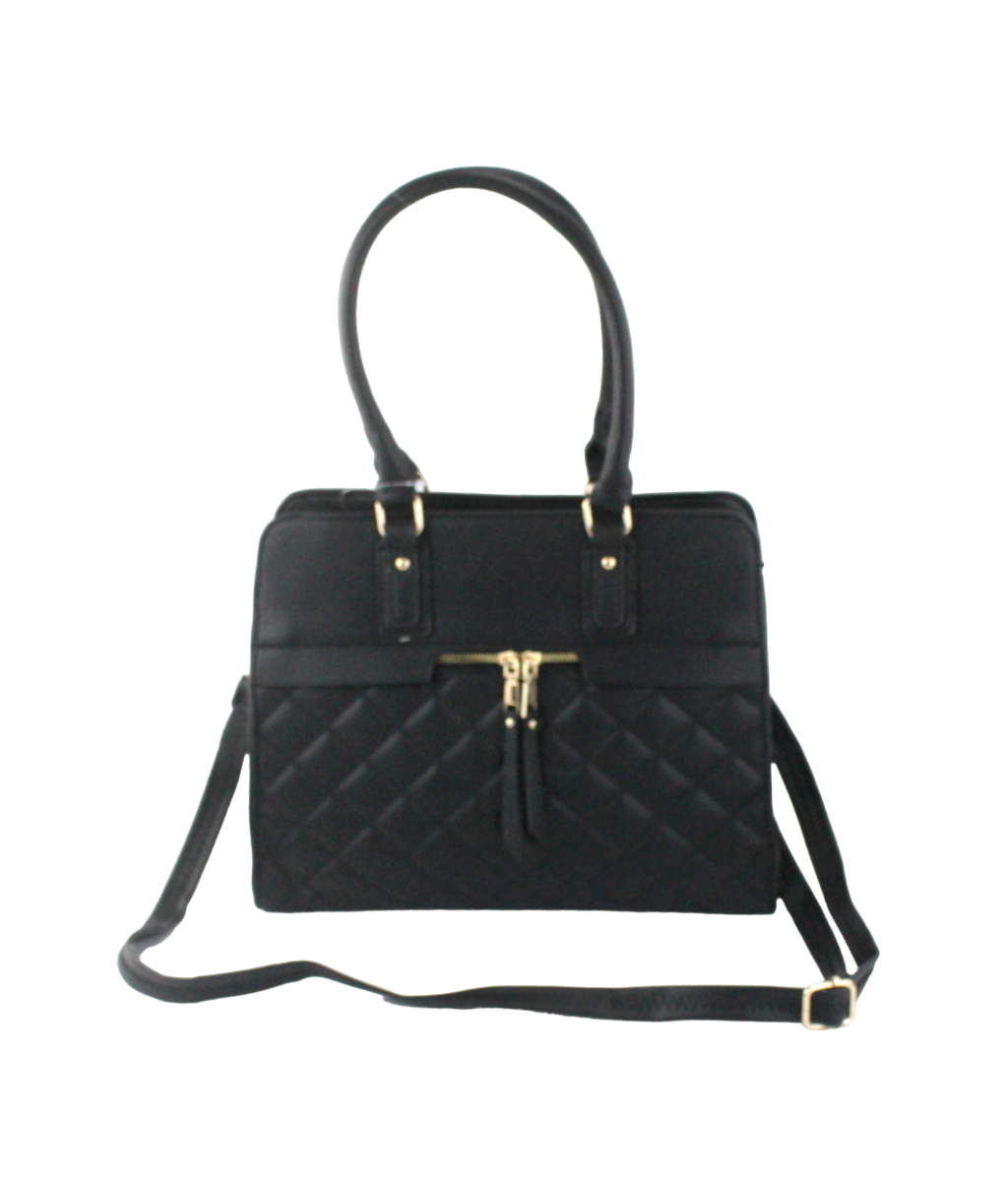Chic Leather Satchel - Large Fashion Handbag