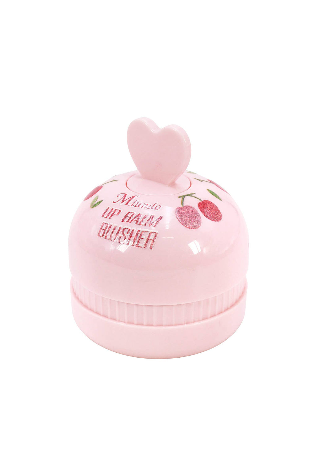 Cherry Heart Round Lip Balm Blusher