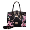 Brangio Italy Floral & Bird Embellished Handbag