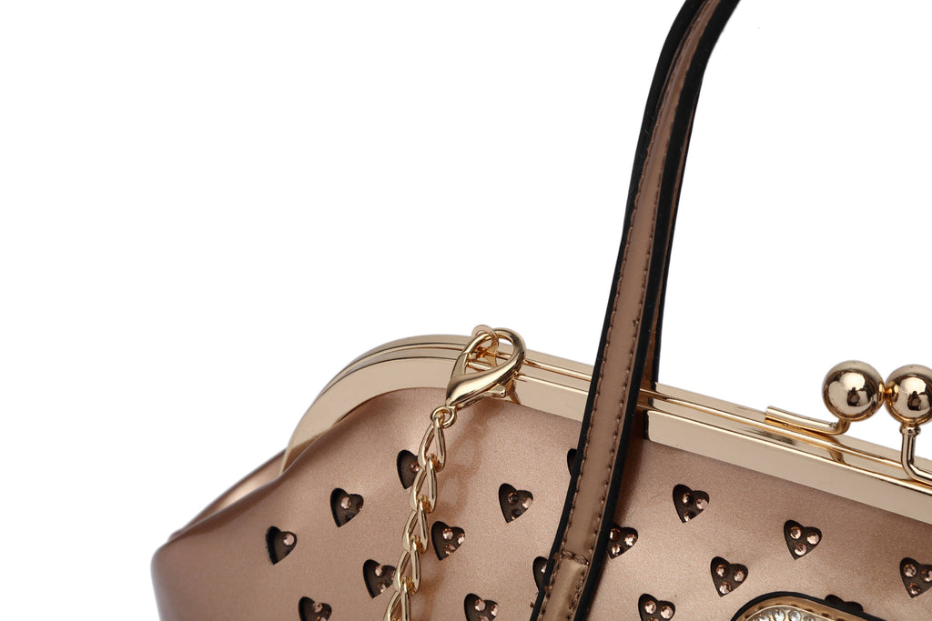 Brangio Italy Heart Studs Handbag & Crossbody Bag