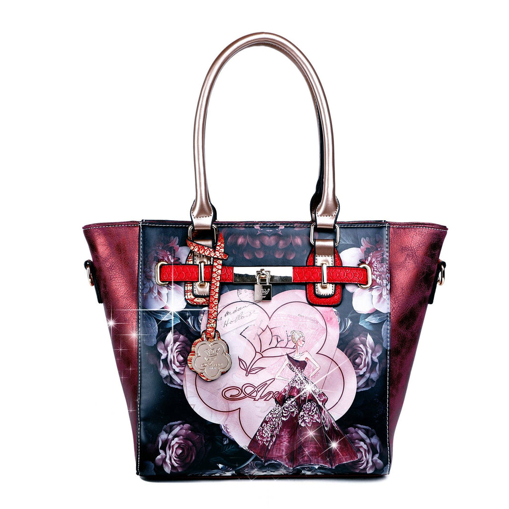 Arosa Sophisticated Floral Tote Bag