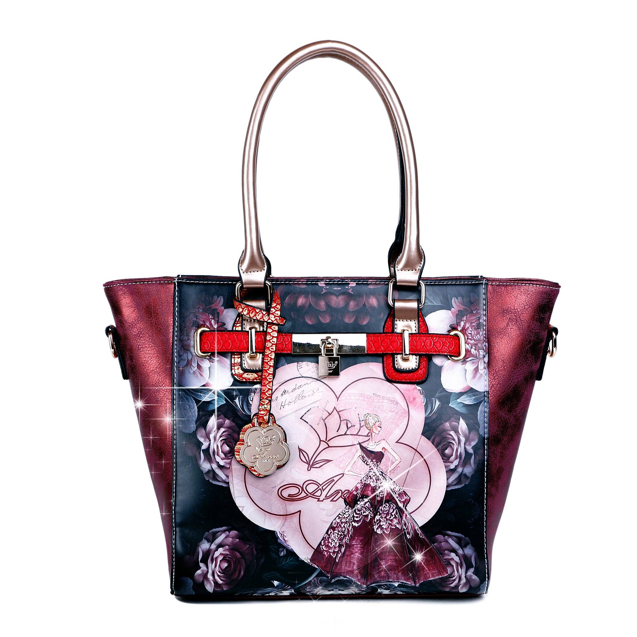 Arosa Sophisticated Floral Tote Bag
