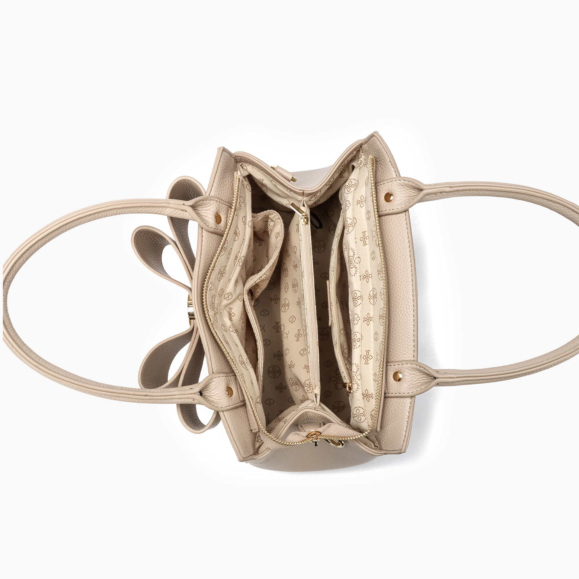 Poppy Bowtie Structured Top Handle Spring Shoulder Bag