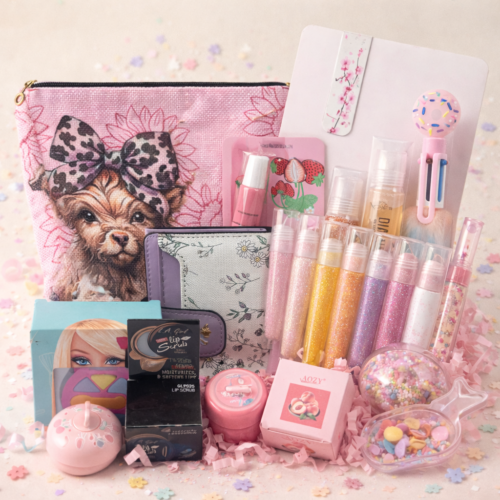 💖 10 Lip Glosses + 4 Miss Scoop picks & Free Gifts