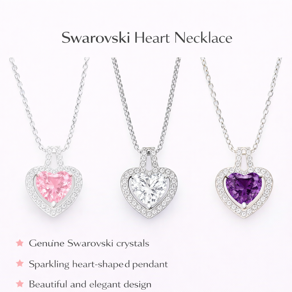 Swarovski Heart Crystal Necklace