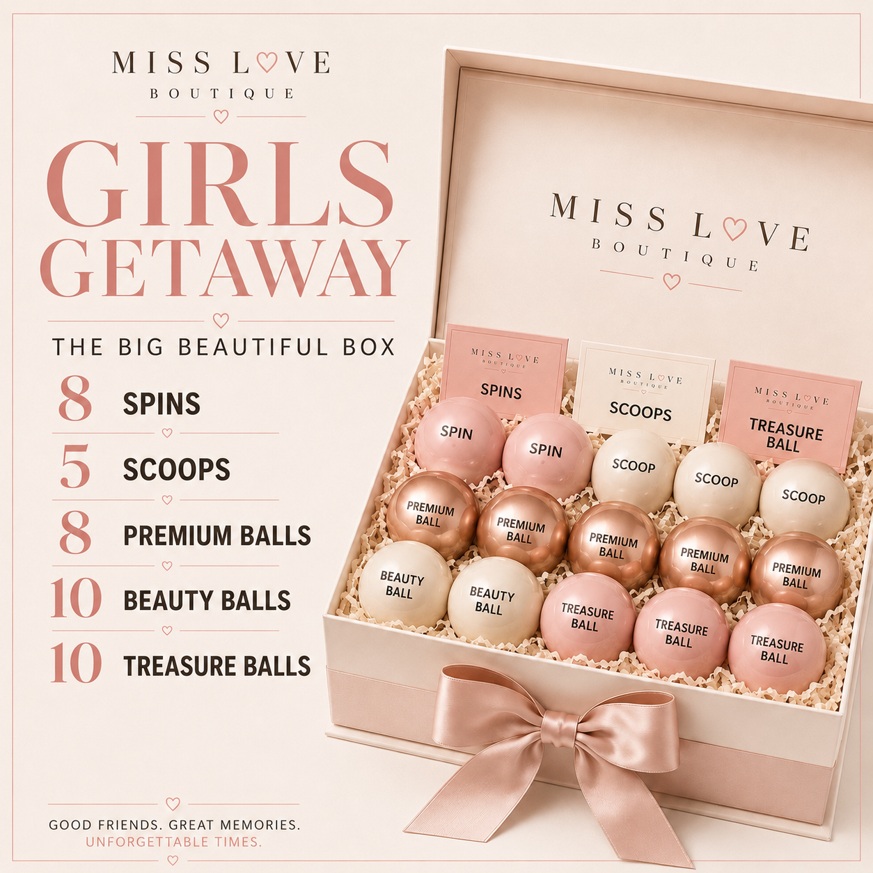 ✨New✨The Big Beautiful Box - The perfect girls Get-A-Way Surprise.       Designed to be shared ❤️