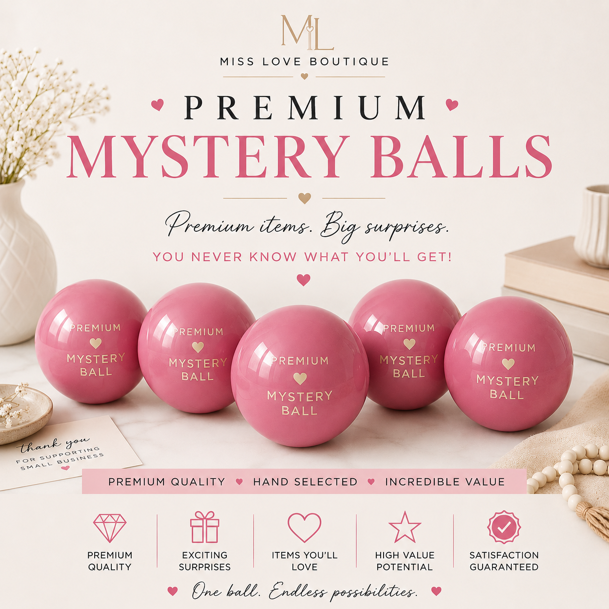✨New Availability✨  5 Balls   Premium Collection Now Available to add to any order .