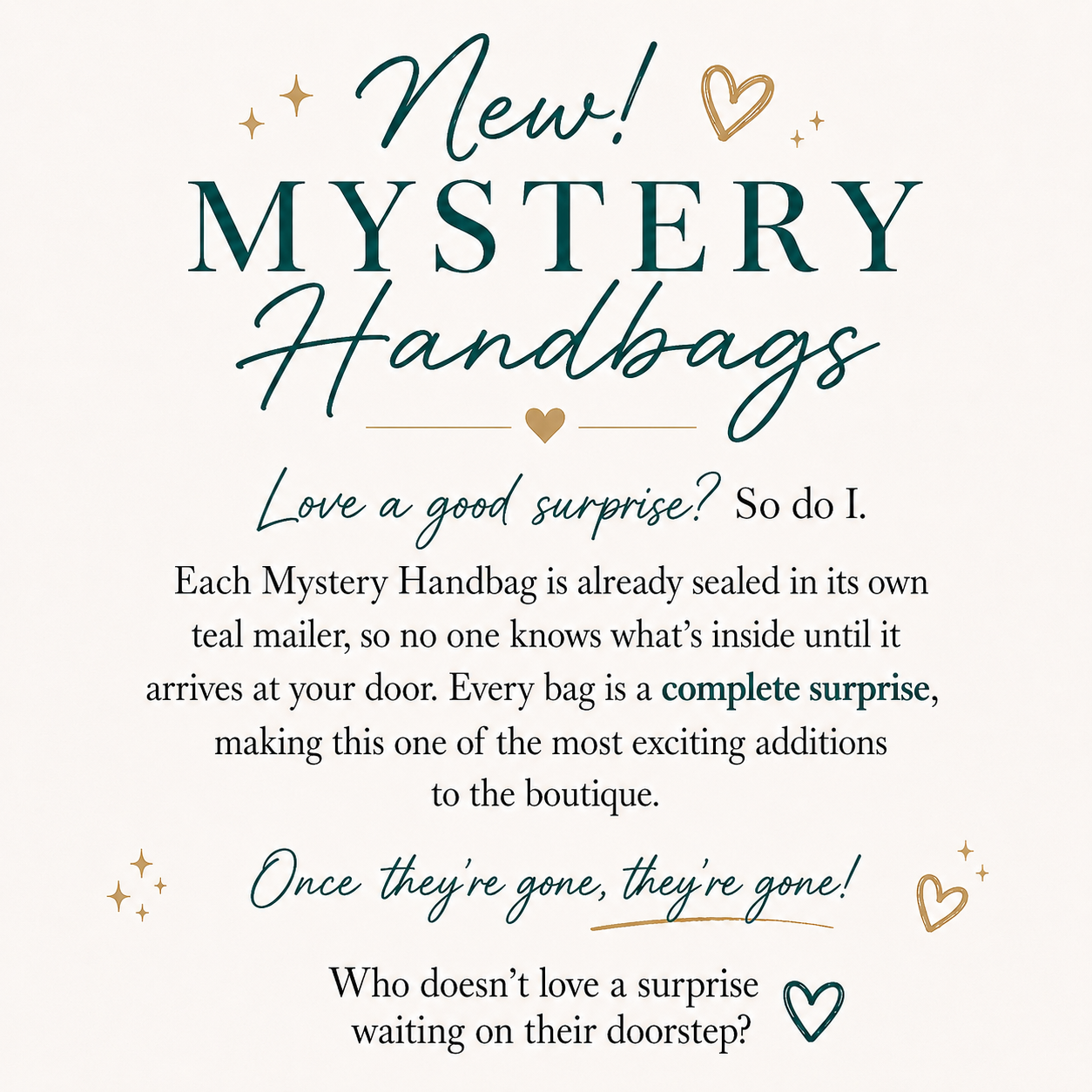 Mystery Handbag                               Videos are not available with this purchase .