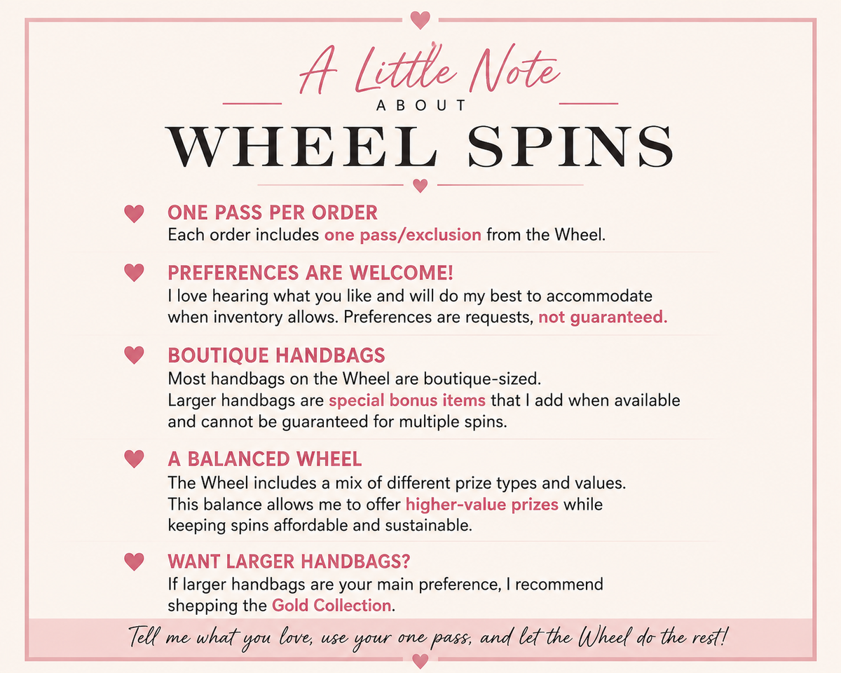Mystery Spins-  add on                                    You may choose only one pass item