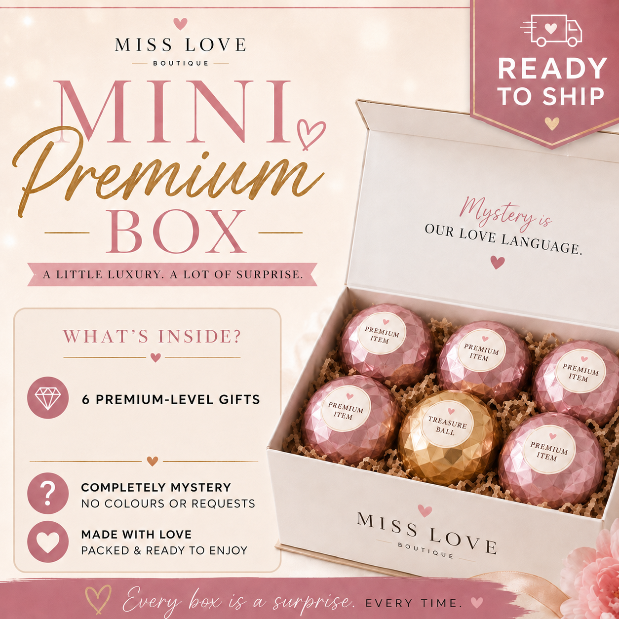 Mini Premium - Surprise Box.            This weeks box is for the Jewelry lover