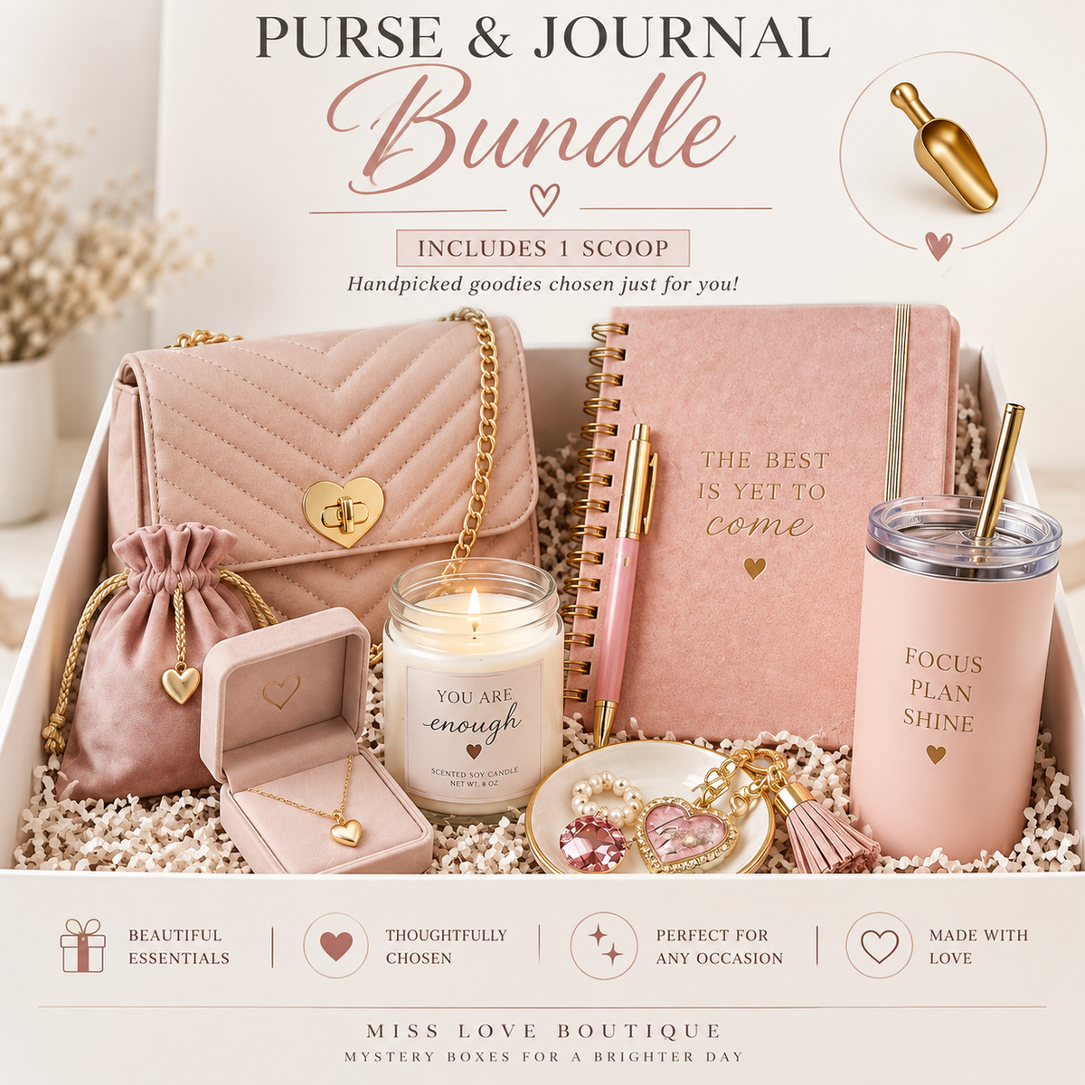 Purse & Full Size Journal Bundle                        Comes with a Scoop !                                 Choose your color and we do the rest