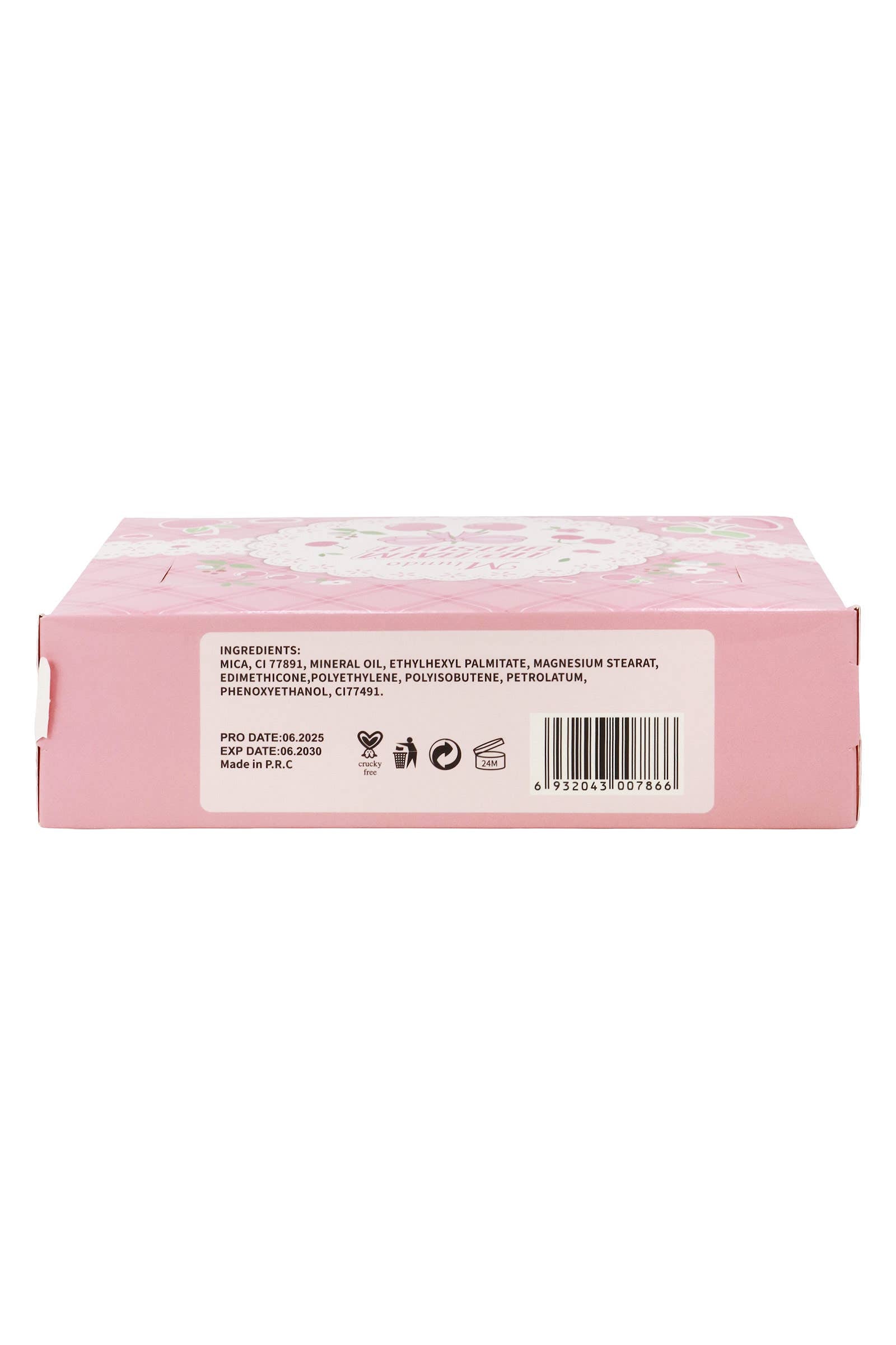 Cherry Heart Round Lip Balm Blusher