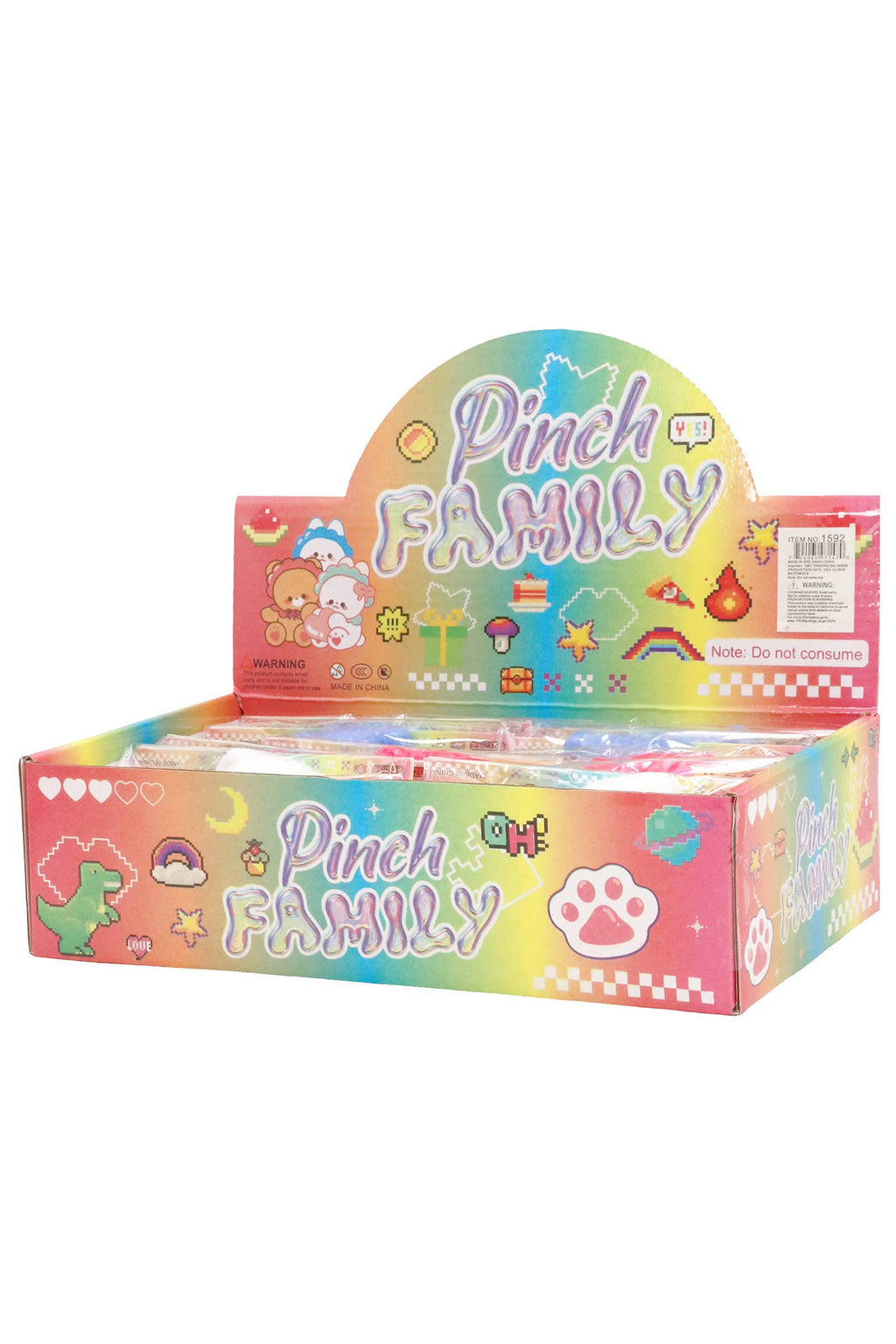 Colorful Teddy Bear Sticky Mochi Squishy Bag