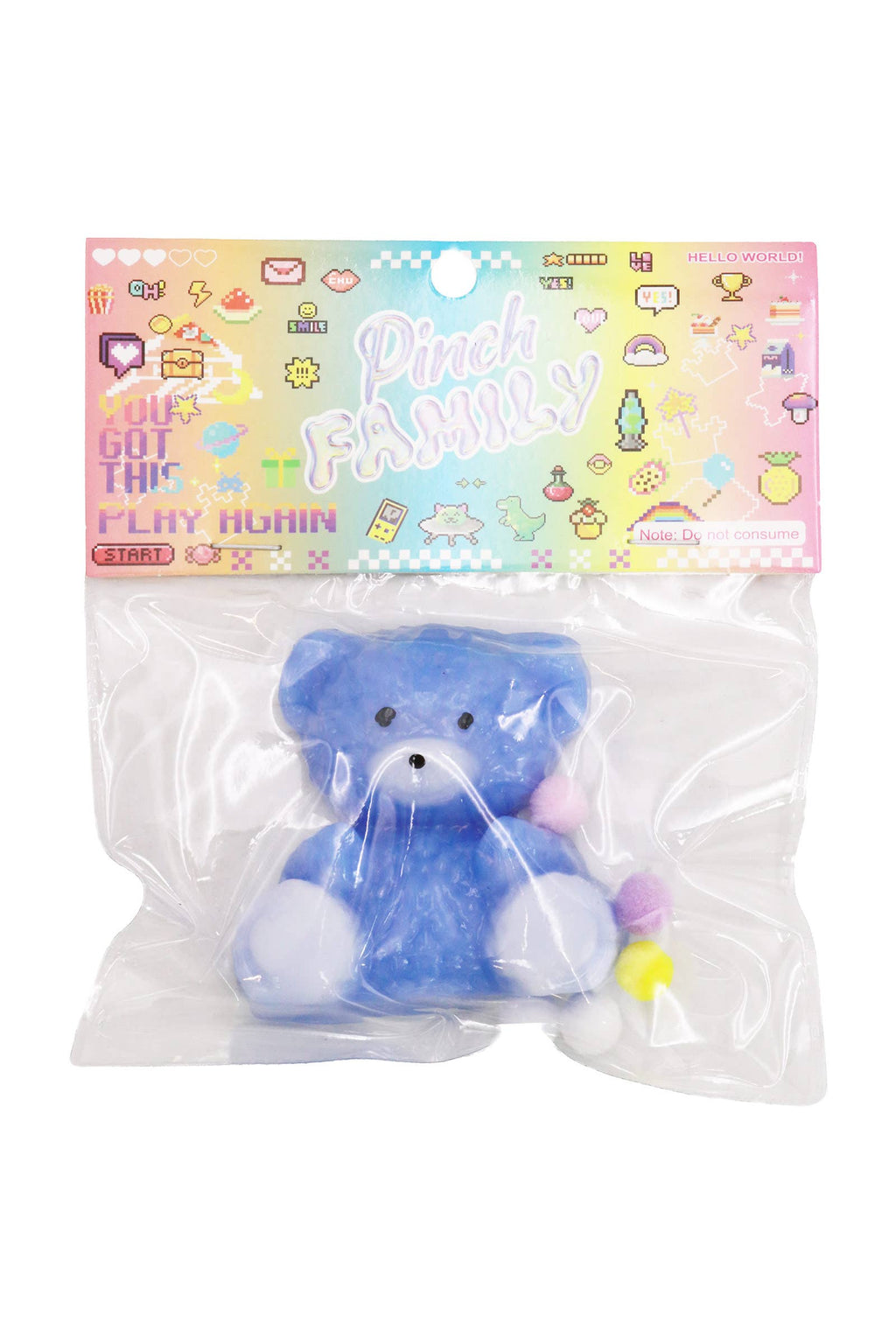 Colorful Teddy Bear Sticky Mochi Squishy Bag