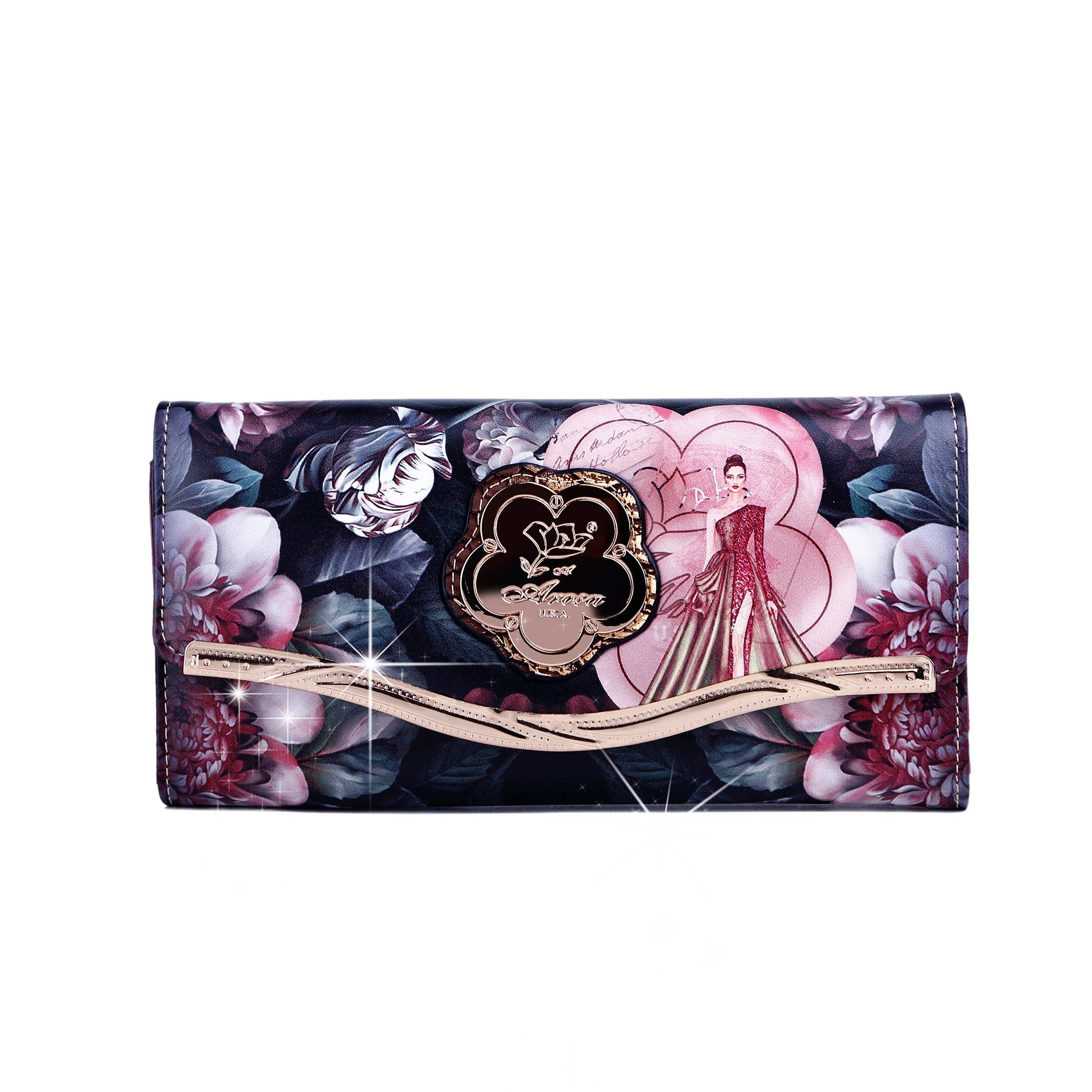 Arosa Floral Tri-fold Wallet
