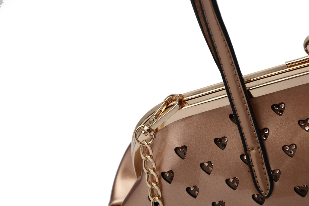 Brangio Italy Heart Studs Handbag & Crossbody Bag