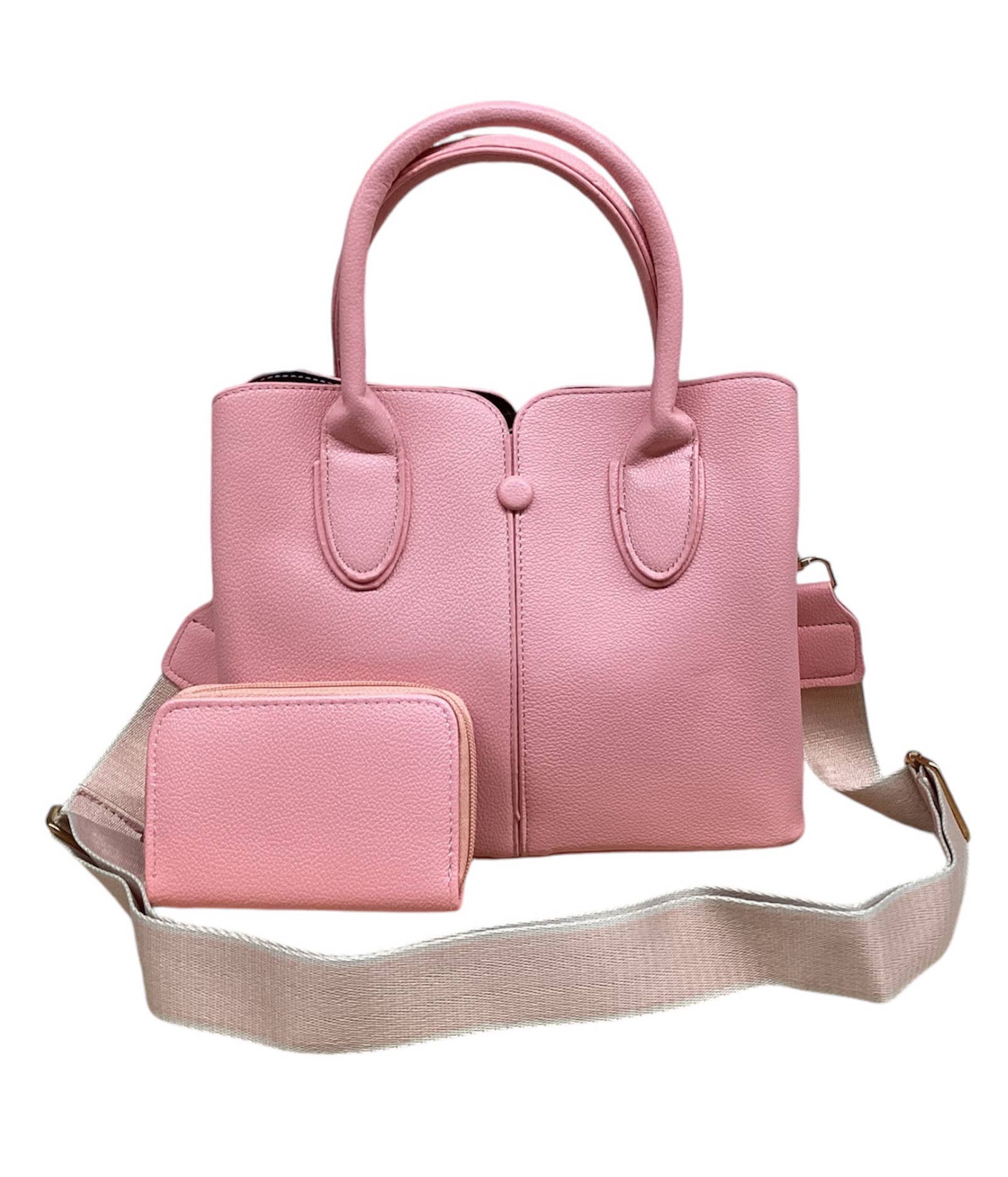 2-Piece Tall Tote Bag Set - Work Purse & Pouch