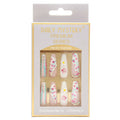 FLOWER RHINESTONE PATTERN NAIL TIPS, JBS 0055