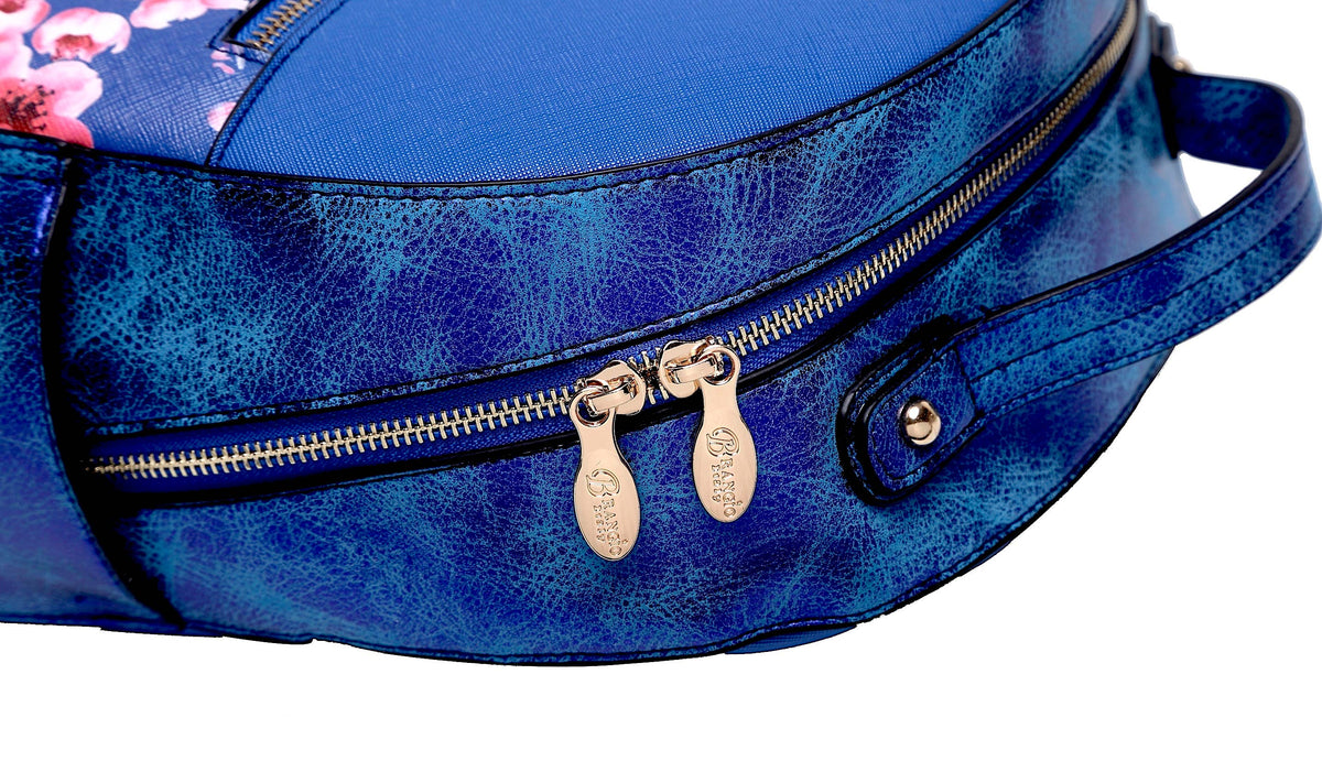 Brangio Italy Vintage Floral & Hummingbird Backpack