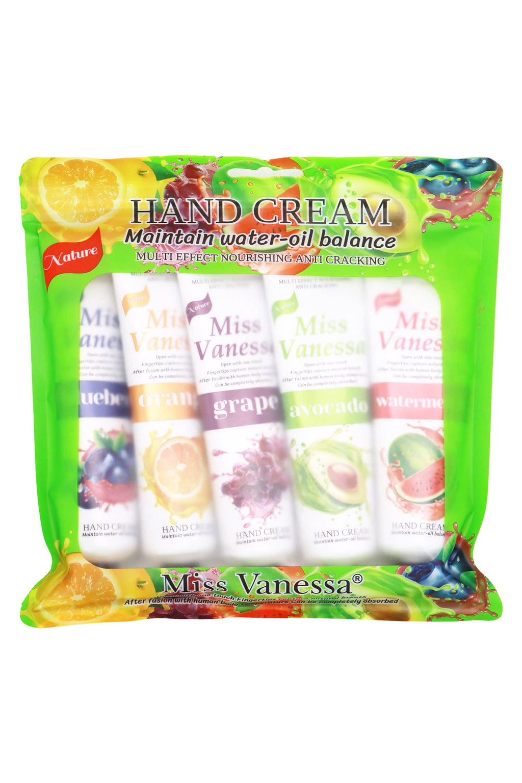 Fruit Squeeze-out Hand Cream - Set Of 5