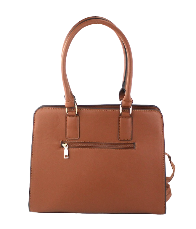 Chic Leather Satchel - Large Fashion Handbag