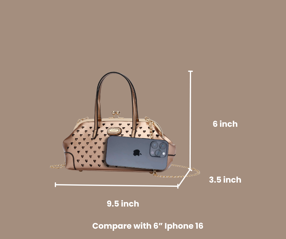Brangio Italy Heart Studs Handbag & Crossbody Bag