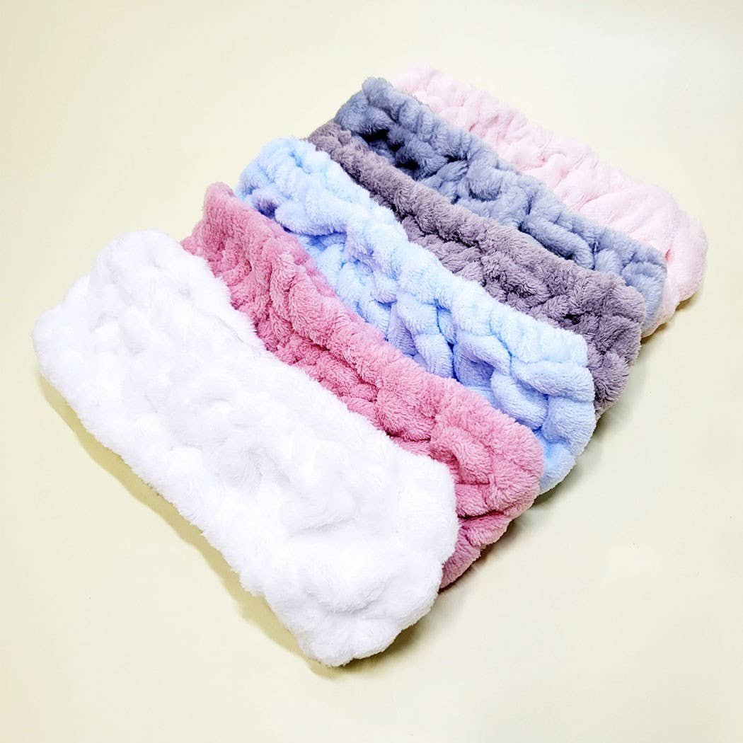 Wide Plush Beauty Spa Headband