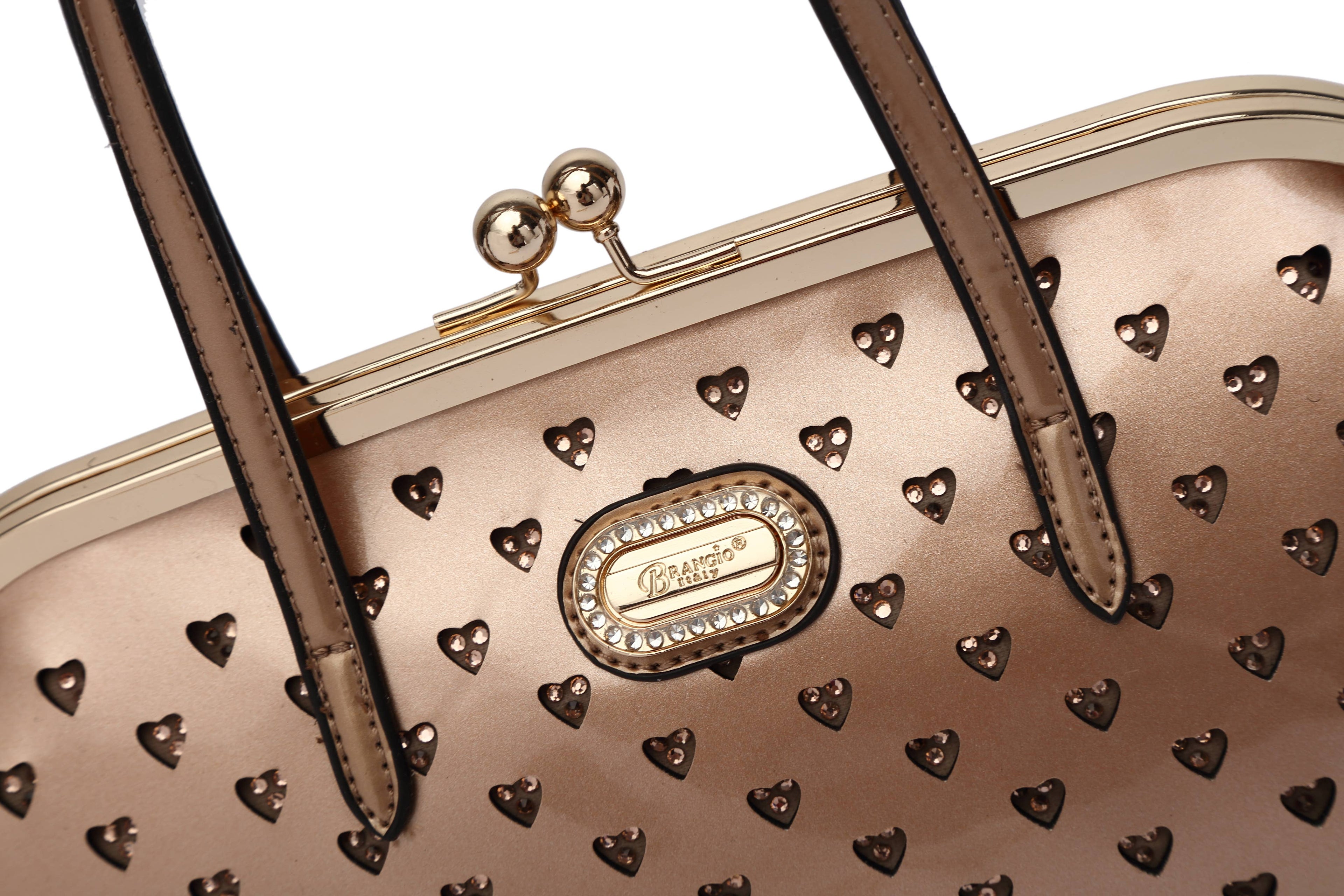 Brangio Italy Heart Studs Handbag & Crossbody Bag