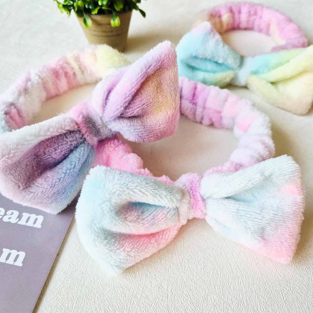 Tie Dyed Plush Spa Headband