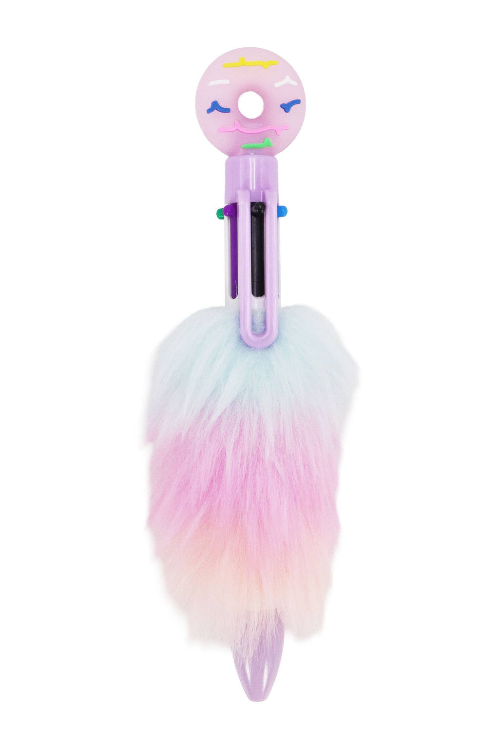 Donut Pastel 6-in-1 Multicolor Faux Fur Pen -