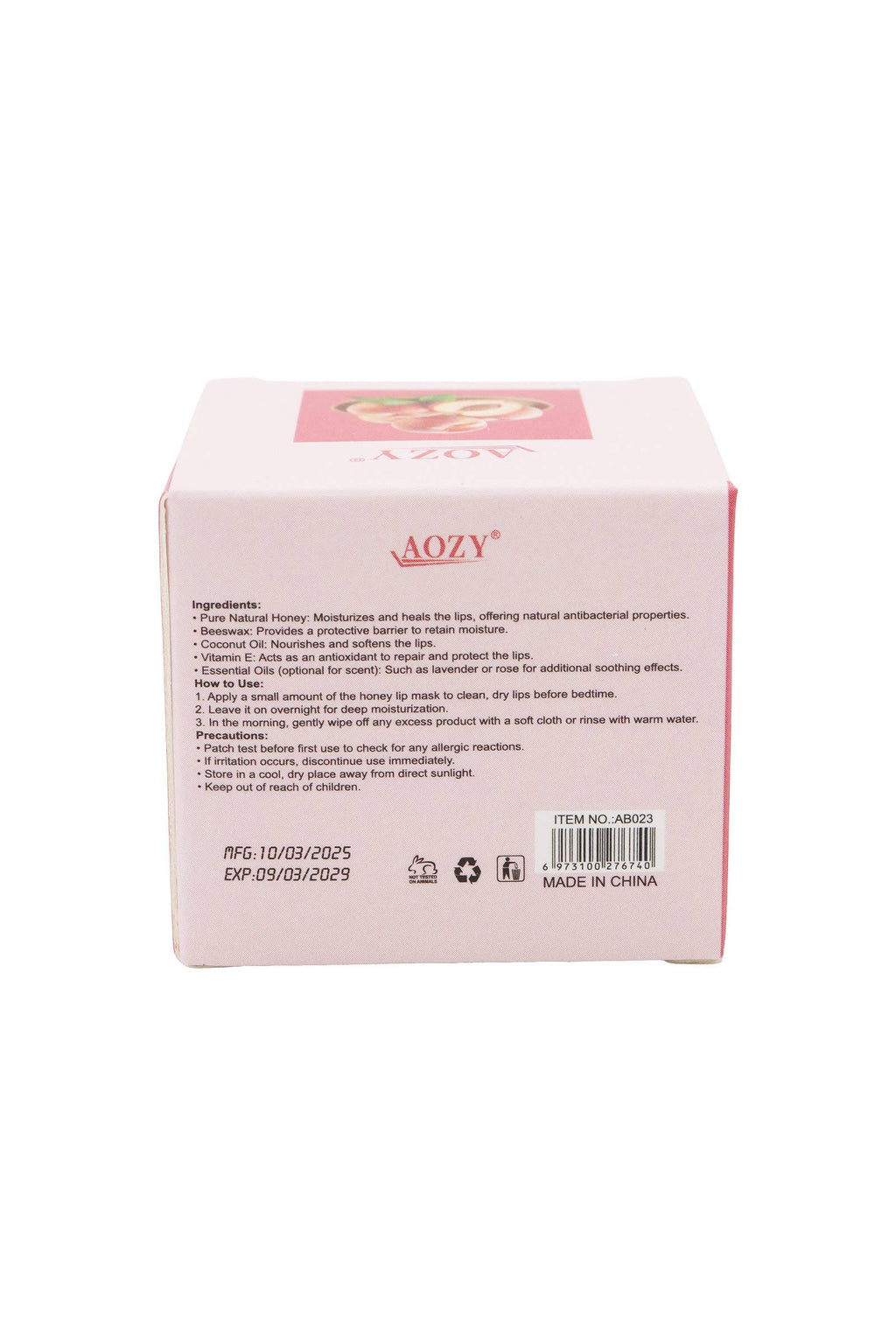 Peach Honey Jam Lip Mask Balm -