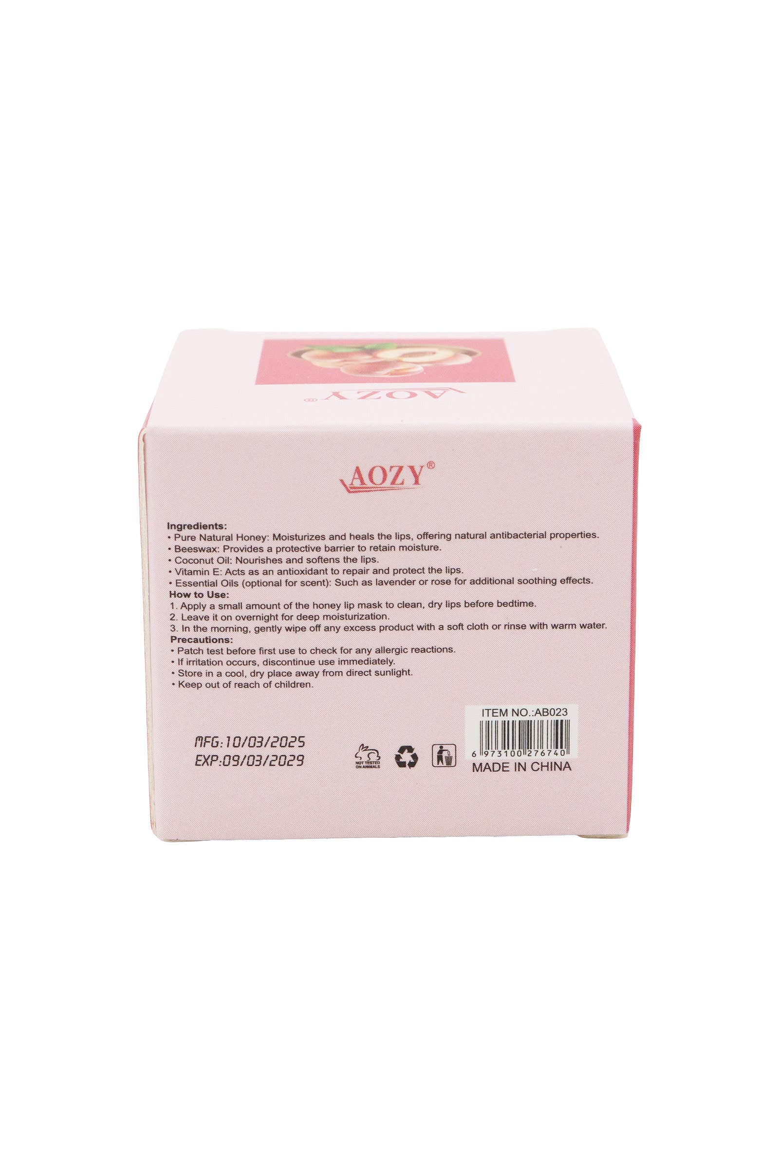 Peach Honey Jam Lip Mask Balm -