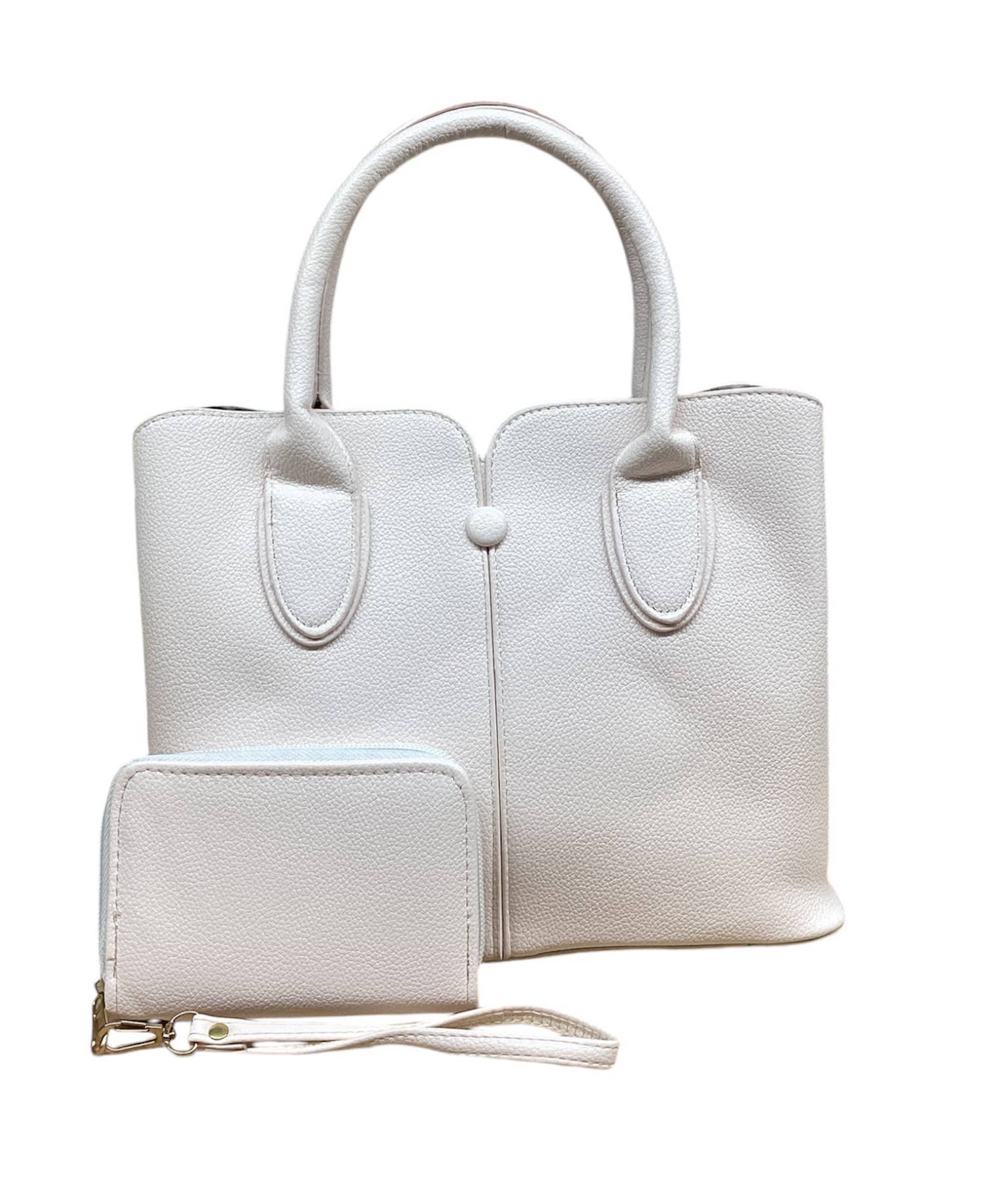 2-Piece Tall Tote Bag Set - Work Purse & Pouch
