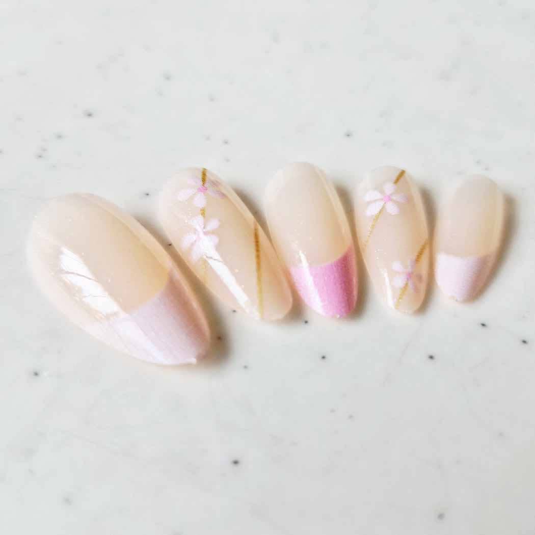 Soft Design Decorated Press on  Nails