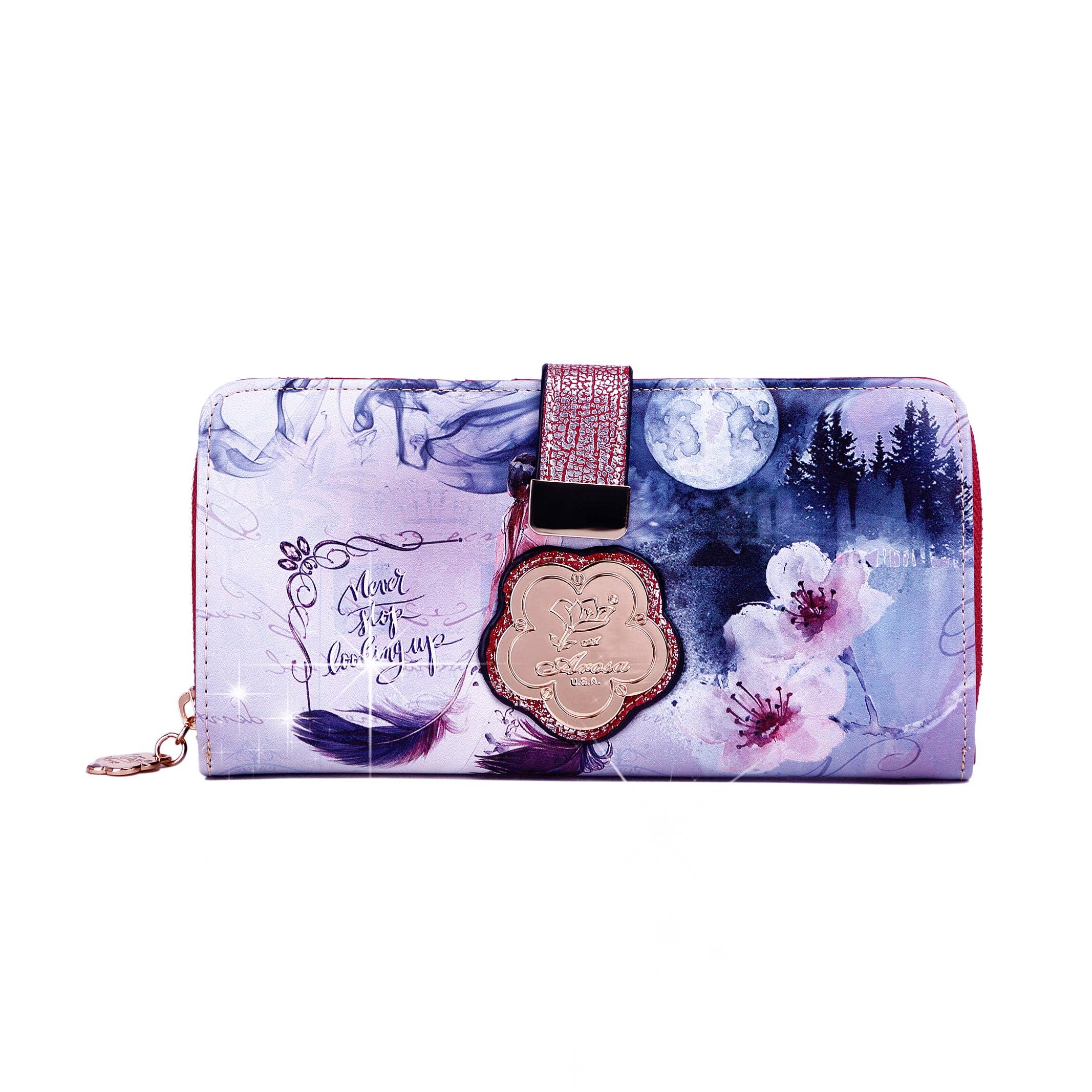 Arosa Enchanted Dream Floral Bi-fold Wallet