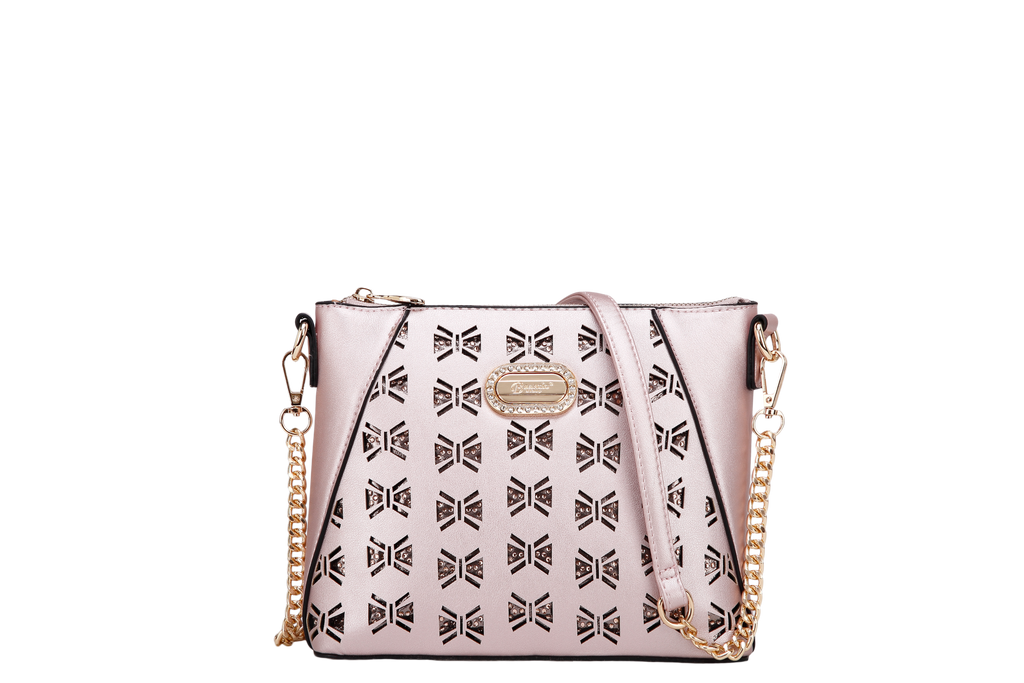 Brangio Italy Laser Cut Crossbody Bag – Designer Purse