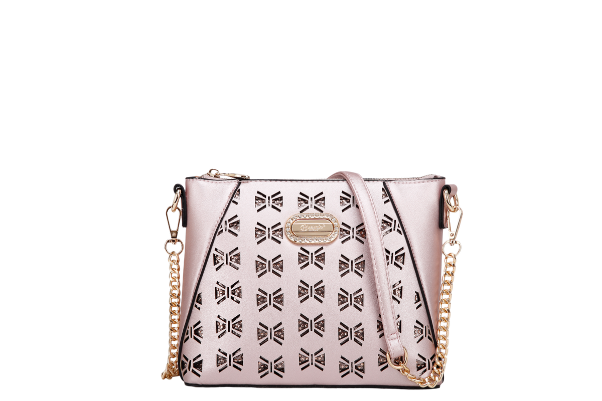 Brangio Italy Laser Cut Crossbody Bag – Designer Purse