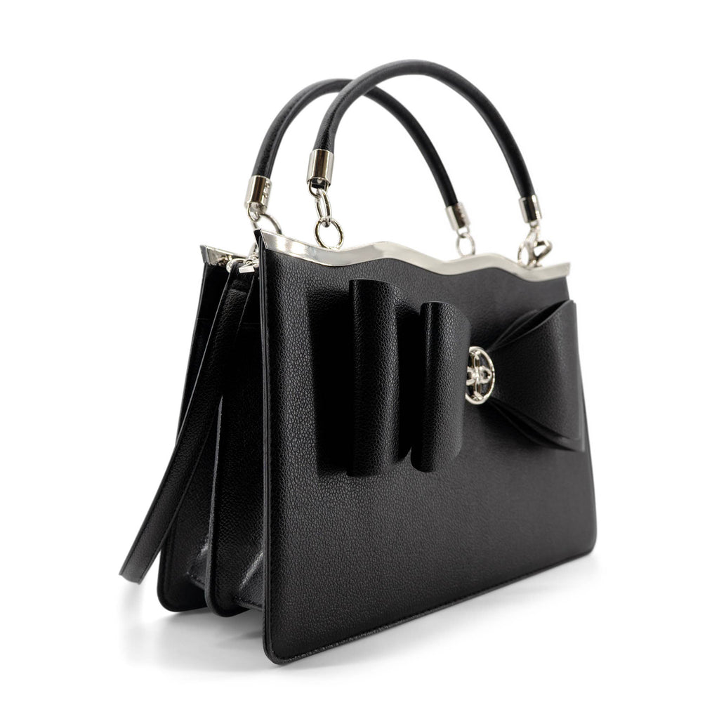 Noa Structured Bowtie Top Handle Women's Bag