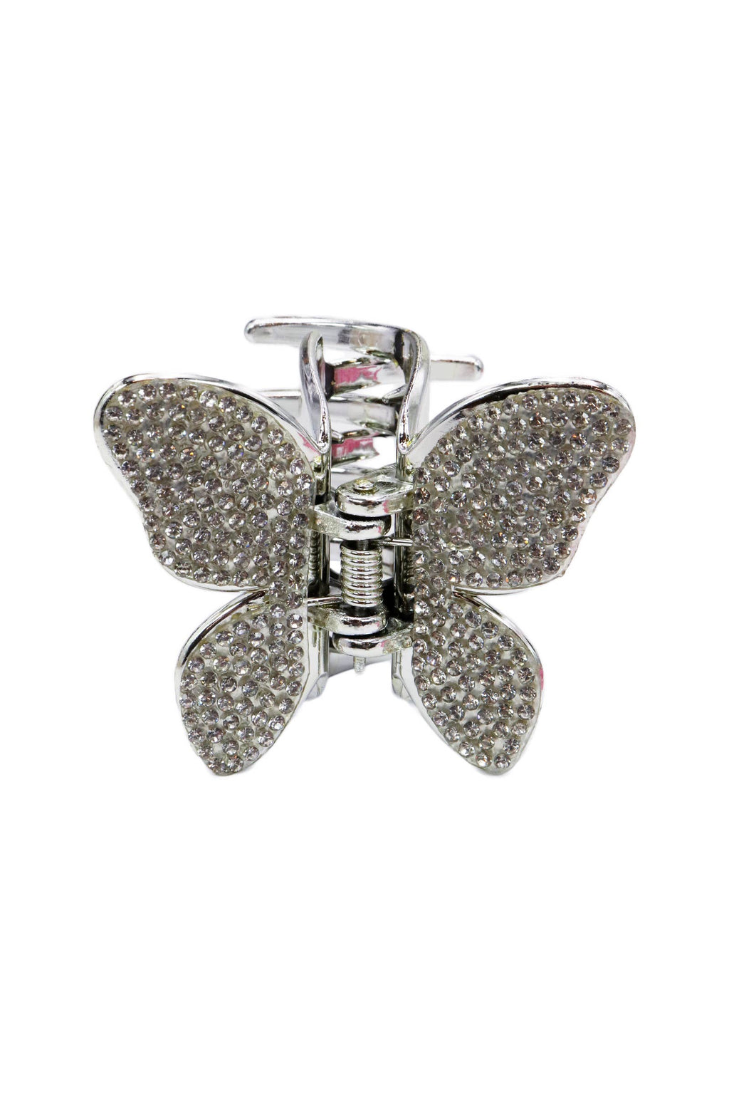 Butterfly Rhinestone Metallic Gloss Hair Claw
