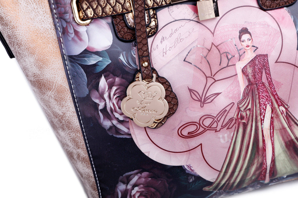Arosa Sophisticated Floral Tote Bag