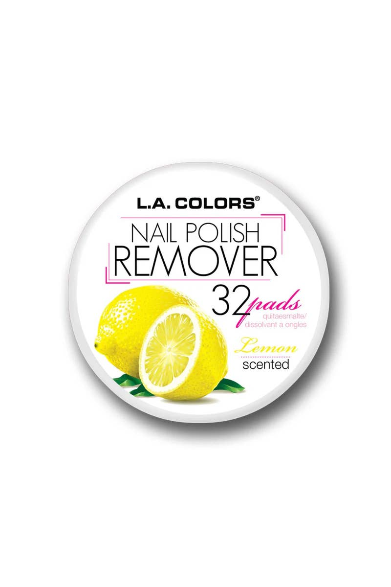 LA Colors CNR961 Lemon Nail Polish Remover 32 Pads -