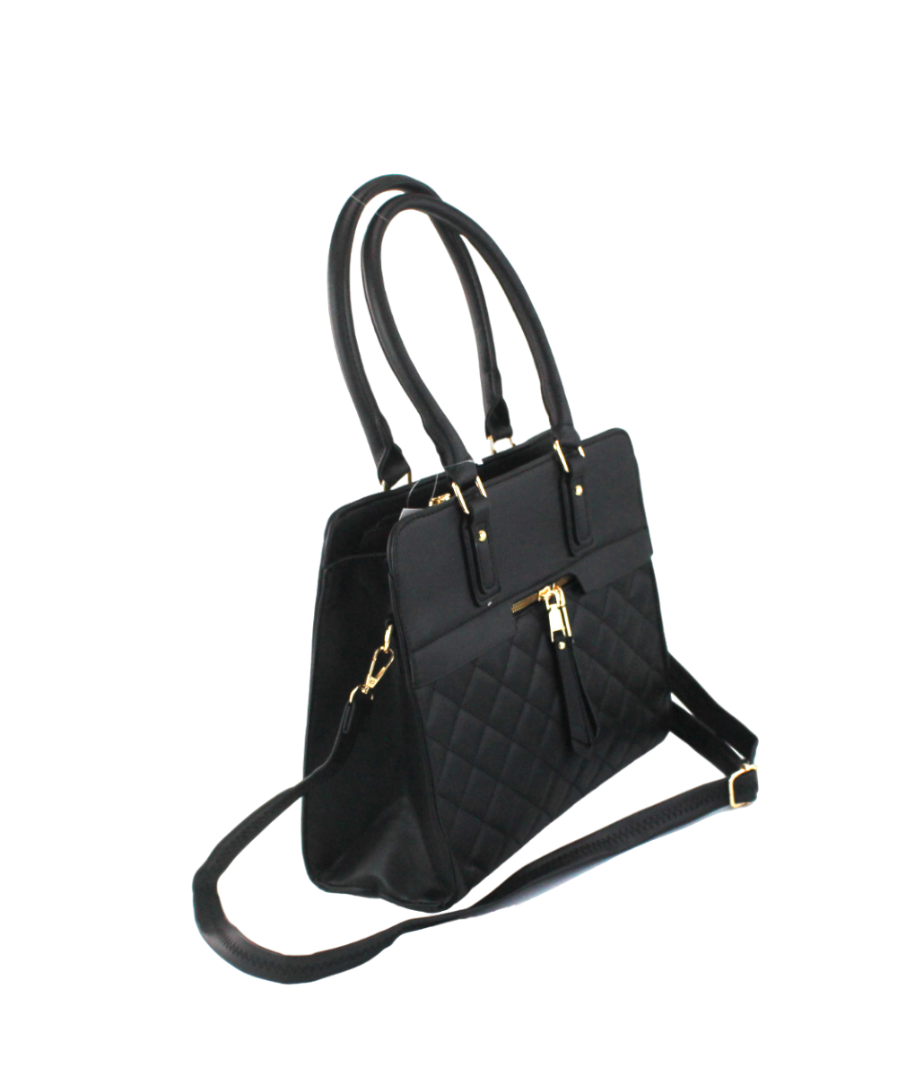 Chic Leather Satchel - Large Fashion Handbag