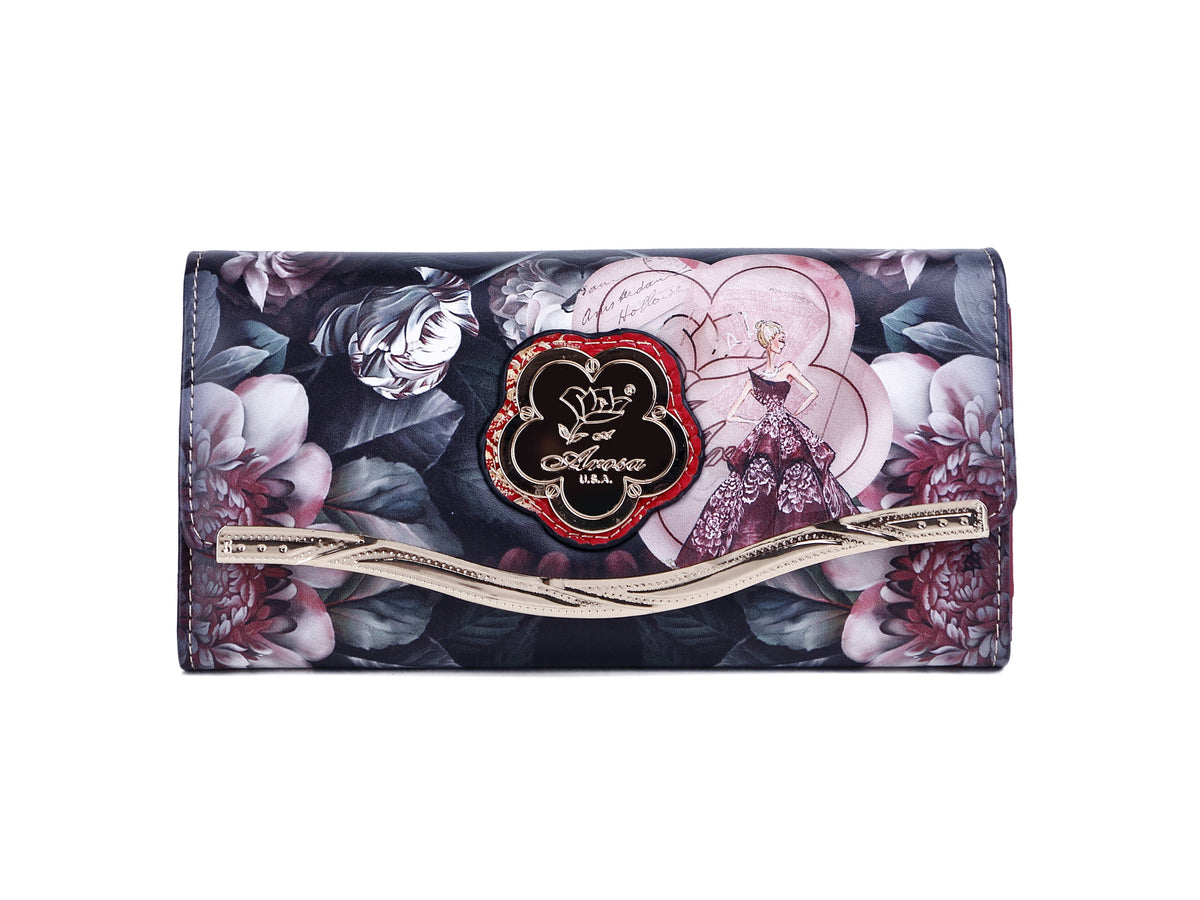Arosa Floral Tri-fold Wallet