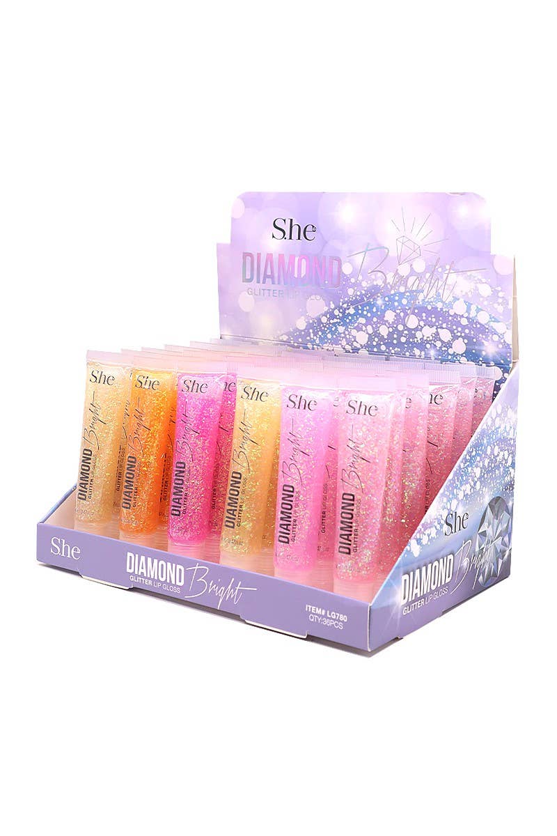 Makeup She LG780 Diamond Bright Glitter Lip Gloss